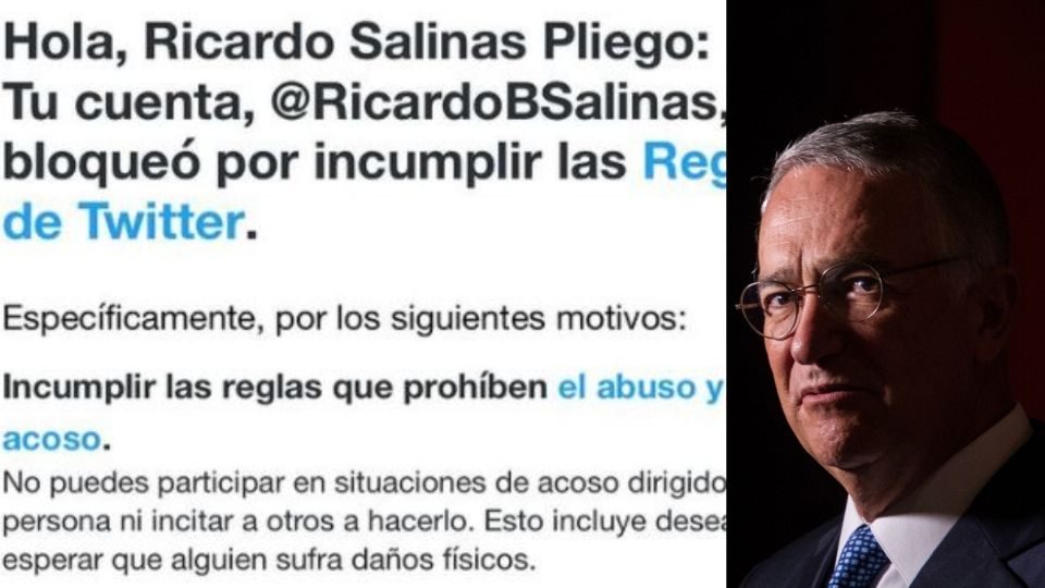 Twitter suspende la cuenta de Ricardo Salinas Pliego: “Pronto me tendrán de regreso”, responde el empresario