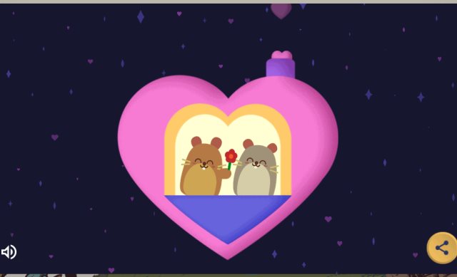 Google celebra el “Día de San Valentín” con doodle interactivo