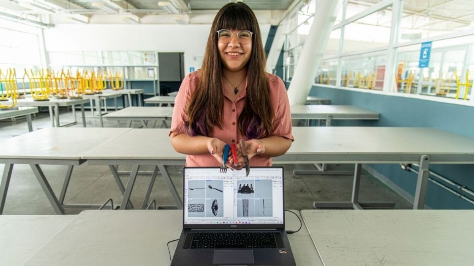 Estudiante del Tec de Monterrey diseña cubiertos especiales para personas con discapacidad visual
