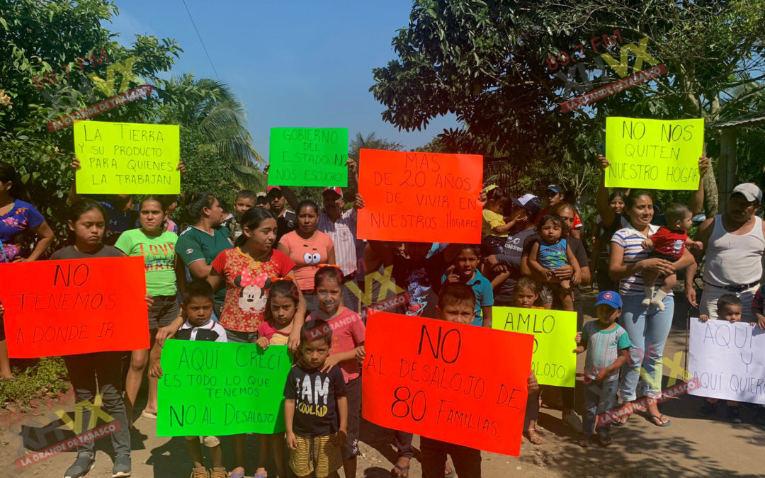 Falla desalojo de habitantes del ejido «El Carmen» de Huimaguillo