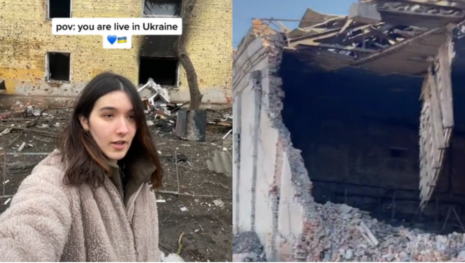 Ucraniana revela en TikTok su experiencia huyendo de la guerra