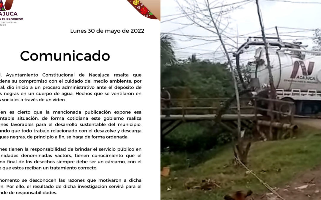 Manuel Burelo, titular de Bienestar local señalo que se deberá investigar el caso del vactor del ayuntamiento de Nacajuca