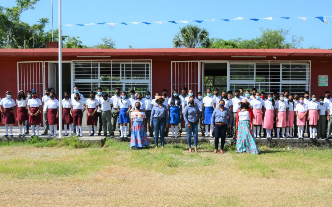 Rehabilita PEMEX Telesecundaria en Cantemoc 1ra. Sección, Nacajuca