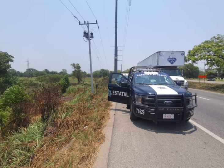 Localizan cabeza humana en la carretera Villahermosa-Cárdenas.
