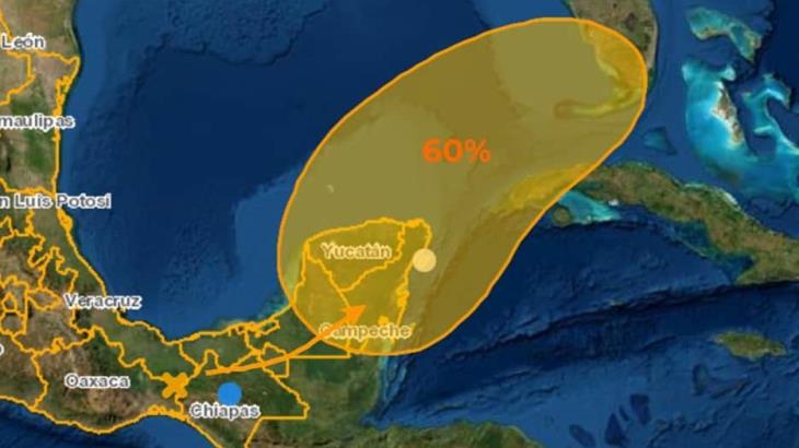 El CNH alertó sobre la formación de otra tormenta sobre el Caribe y la Península de Yucatán