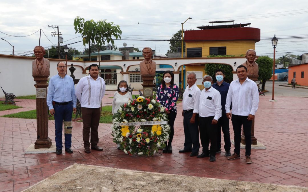 Conmemoran el 134 aniversario del Natalicio de José Luis Inurreta de la Fuente en Cunduacán