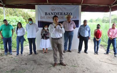 Gobierno de Cunduacán dio inicio de banderazo de obra en “San Benito La Bolsa”