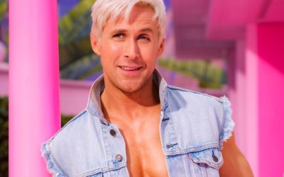 La transformación de Ryan Gosling para convertirse en el Ken de Barbie: rubio, bronceado y musculado.