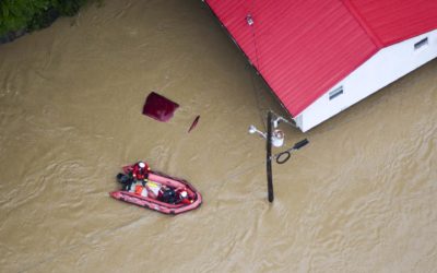 Inundaciones dejan al menos 26 muertos en Kentucky, Estados Unidos