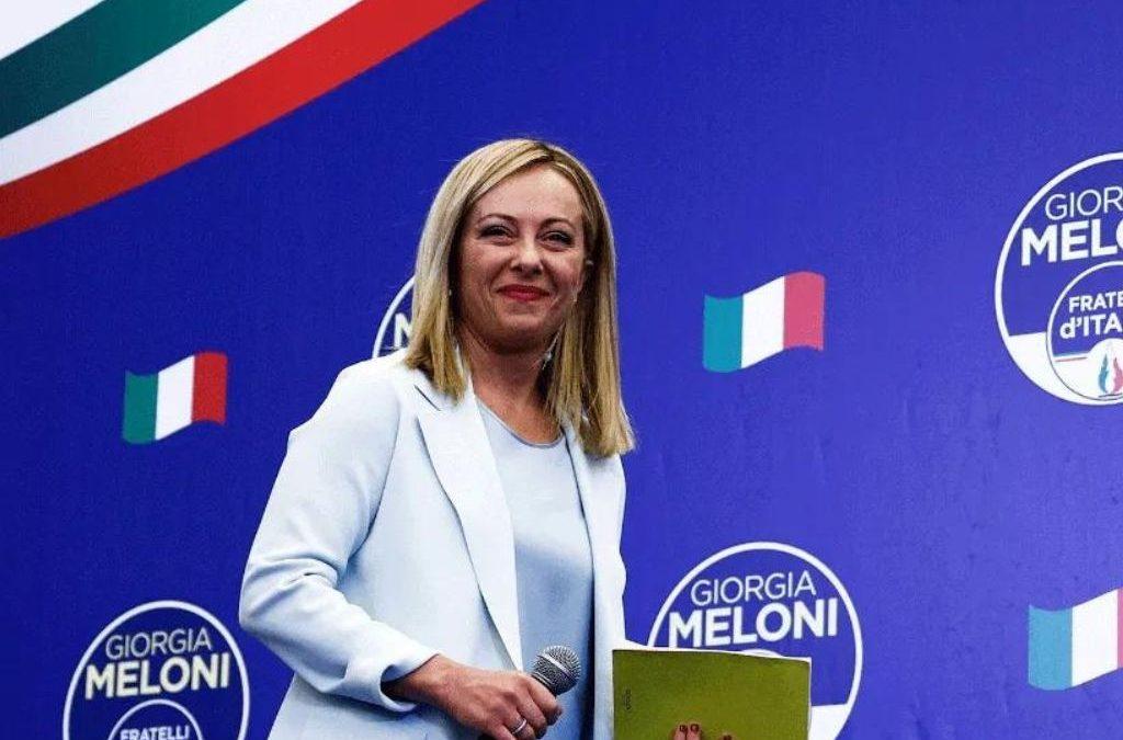 Ultraderechista Giorgia Meloni gana elecciones en Italia
