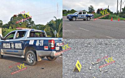 Balacera en Huimanguillo deja como saldo 2 policías lesionados