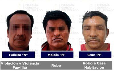 Detienen en Tabasco a seis sujetos por violación, robo, violencia y otros delitos