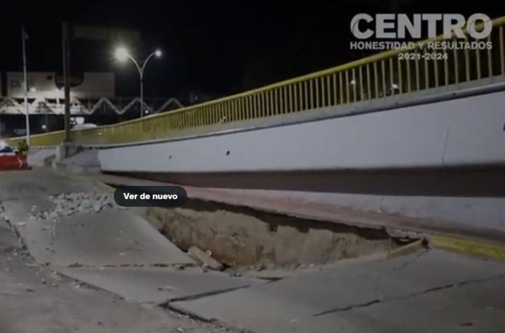 Informa SAS sobre la reparación de hundimiento en Ruiz Cortines
