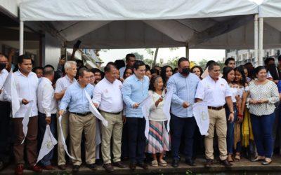 Gobierno de Cunduacán inicia trabajos de construcción de domo y cancha de usos múltiples en COBATAB no. 06