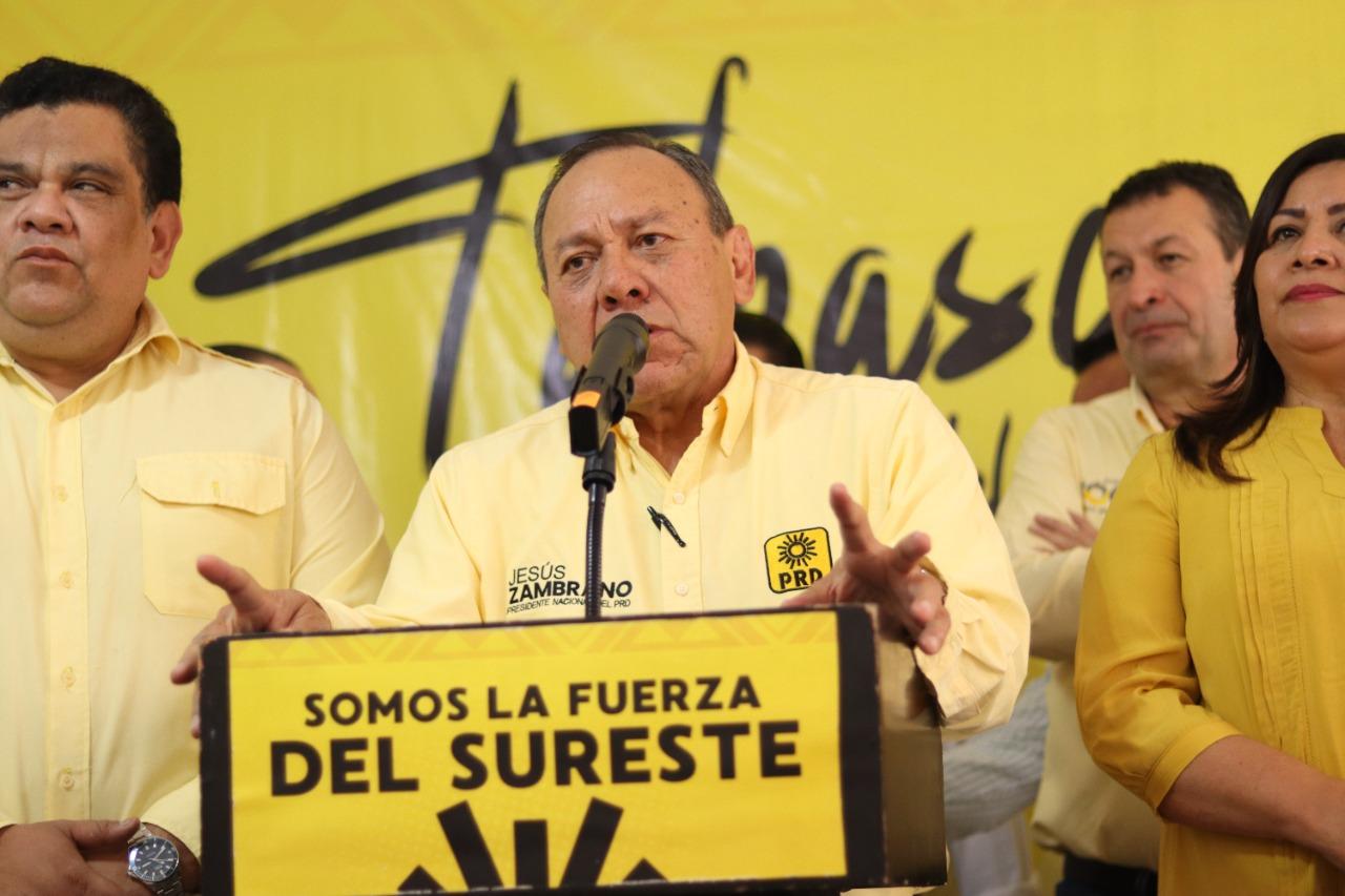 Jesús Zambrano Grijalva, apuntó que desde la dirigencia nacional se apoyará al “sol azteca Jesús Zambrano Grijalva, apuntó que desde la dirigencia nacional se apoyará al “sol azteca