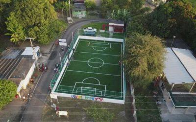 Entrega gobierno de Cunduacán cancha de fútbol rápido en ranchería «Anta»