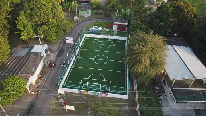 Entrega gobierno de Cunduacán cancha de fútbol rápido en ranchería «Anta»