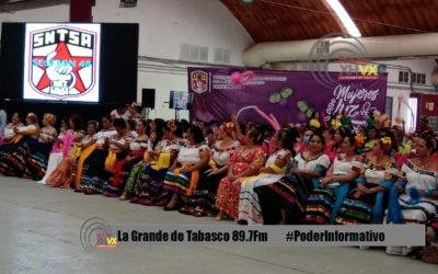 Reconocen a las mujeres SNTSA de Tabasco.