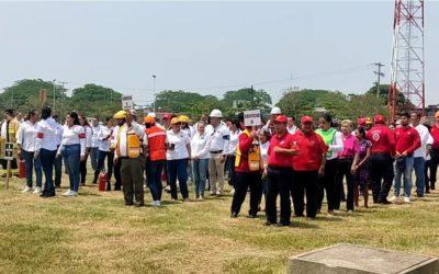 Más de 850 inmuebles federales y estatales en Tabasco, participaron en el Simulacro Nacional 2023.