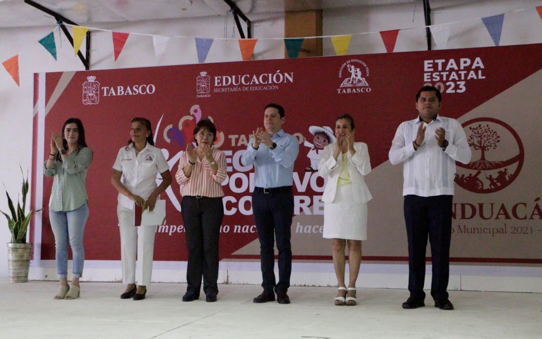 En Cunduacán inauguran la etapa final de los Juegos Deportivos Escolares Tabasco 2023.