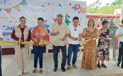 Ayuntamiento de Comalcalco inaugura la feria «Jugando y Aprendiendo»; con el objetivo de prevenir adicciones y violencia.