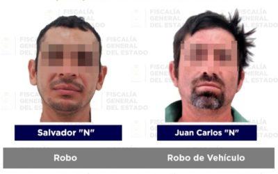 Por robo, violencia familiar y lesiones, detiene la FGE a cinco sujetos.
