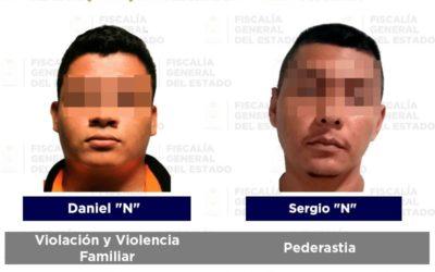 En acciones ministeriales, cinco detenidos por robo en lugar abierto y delitos sexuales: FGE.